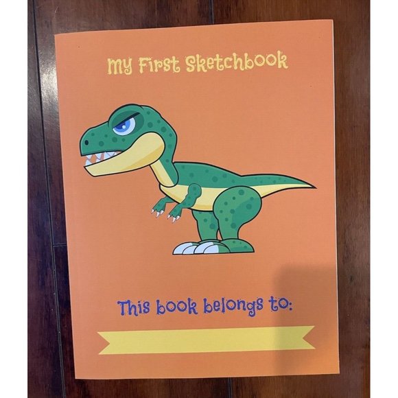 My First Sketchbook, Dinosaur with Crayons and Pencils - Picture 2 of 5